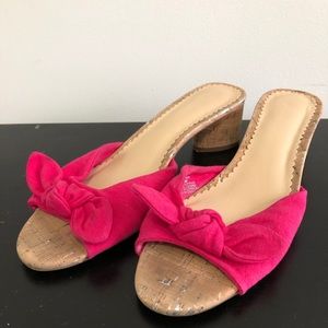 Hot pink Crown and Ivy sandals.